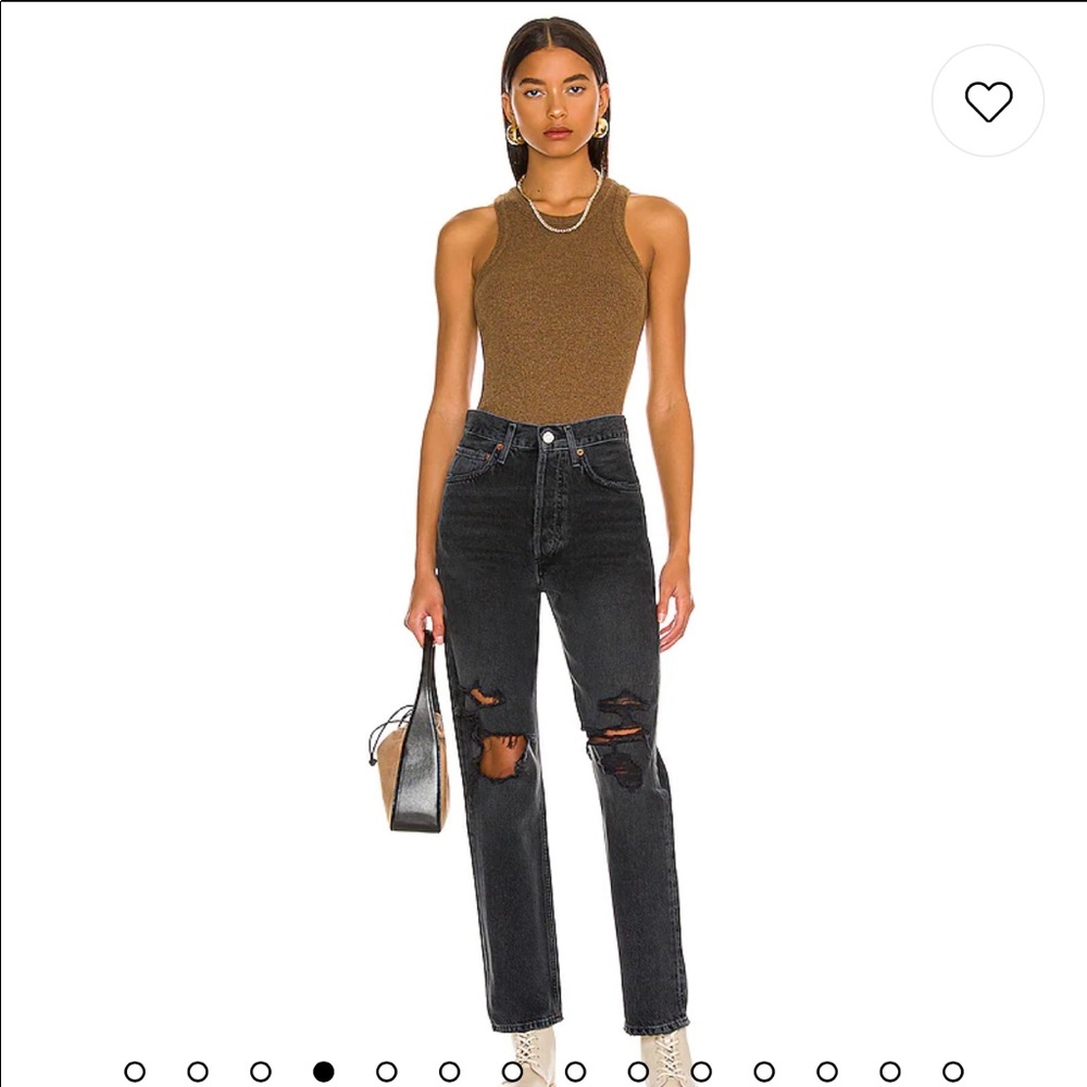 AGOLDE MID RISE LOOSE JEANS